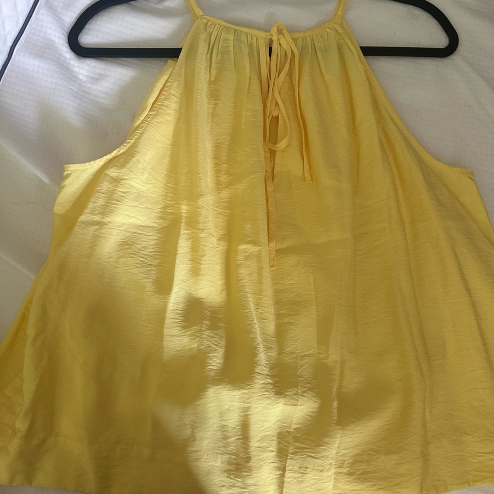 a new day Yellow Halter Tank Top - Picture 3 of 6